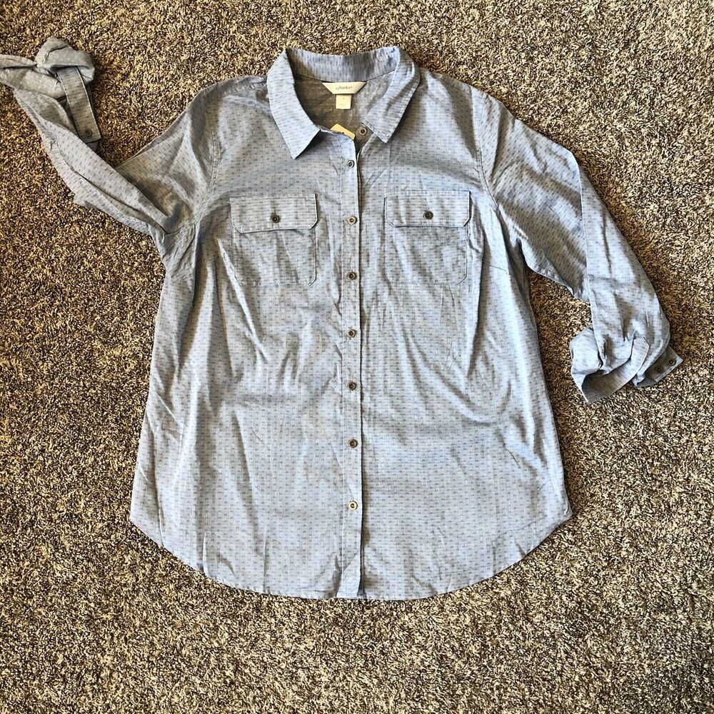 NWT Womens Cj Banks Button Down Shirt Size 14W / X